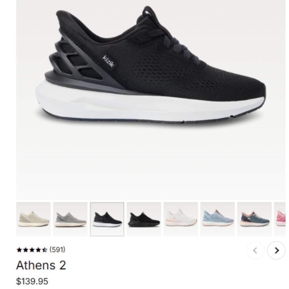 Kizik Slip On Tennis Shoes (Athens 2) Size 8